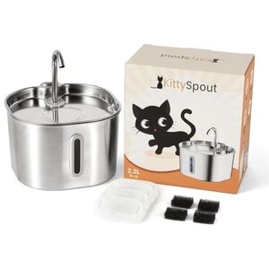 The KittySpout™ Health & Happiness Cat Drinking Fountain  Kit NIB 2L